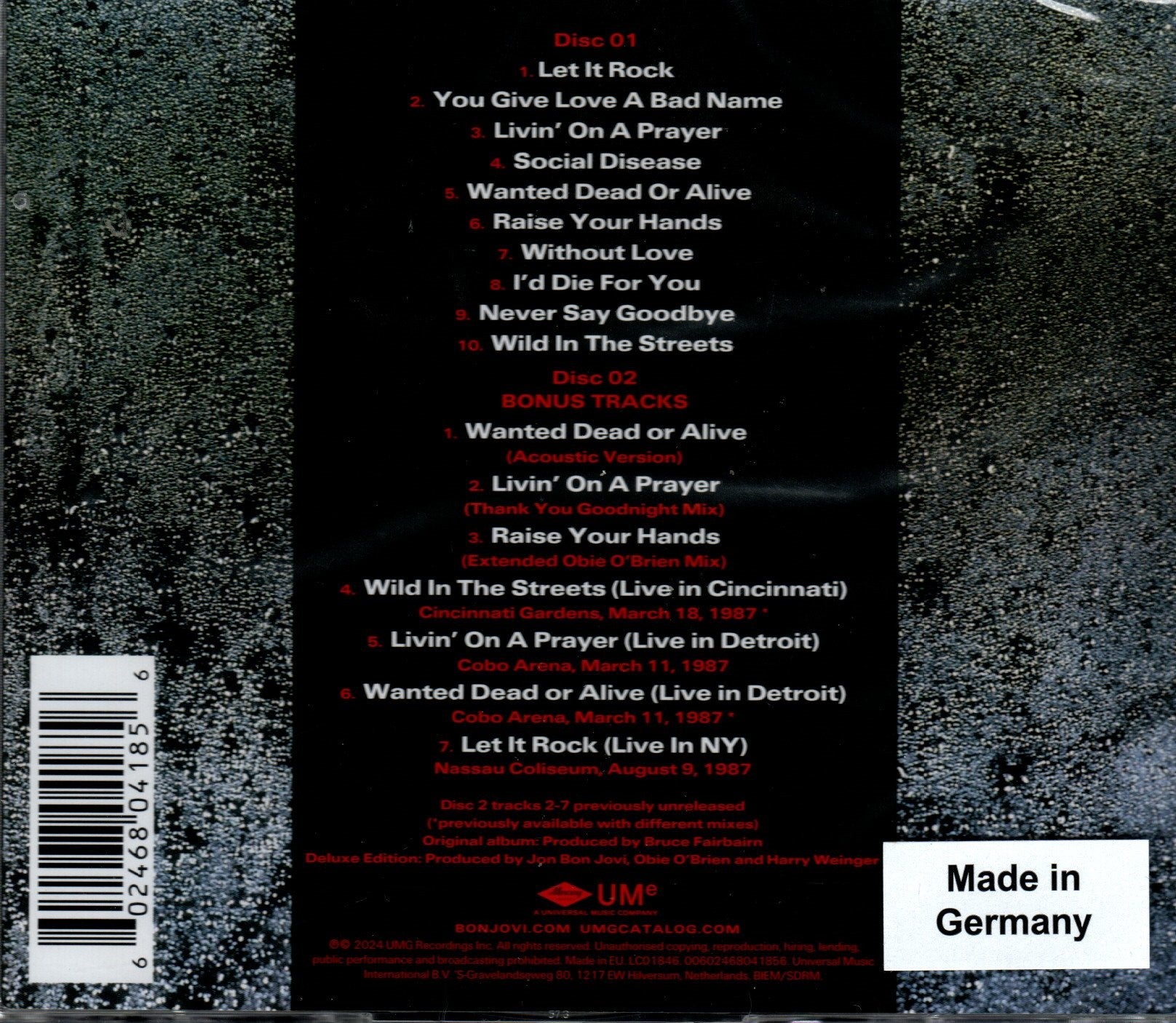 CDX2 Bon Jovi – Slippery When Wet