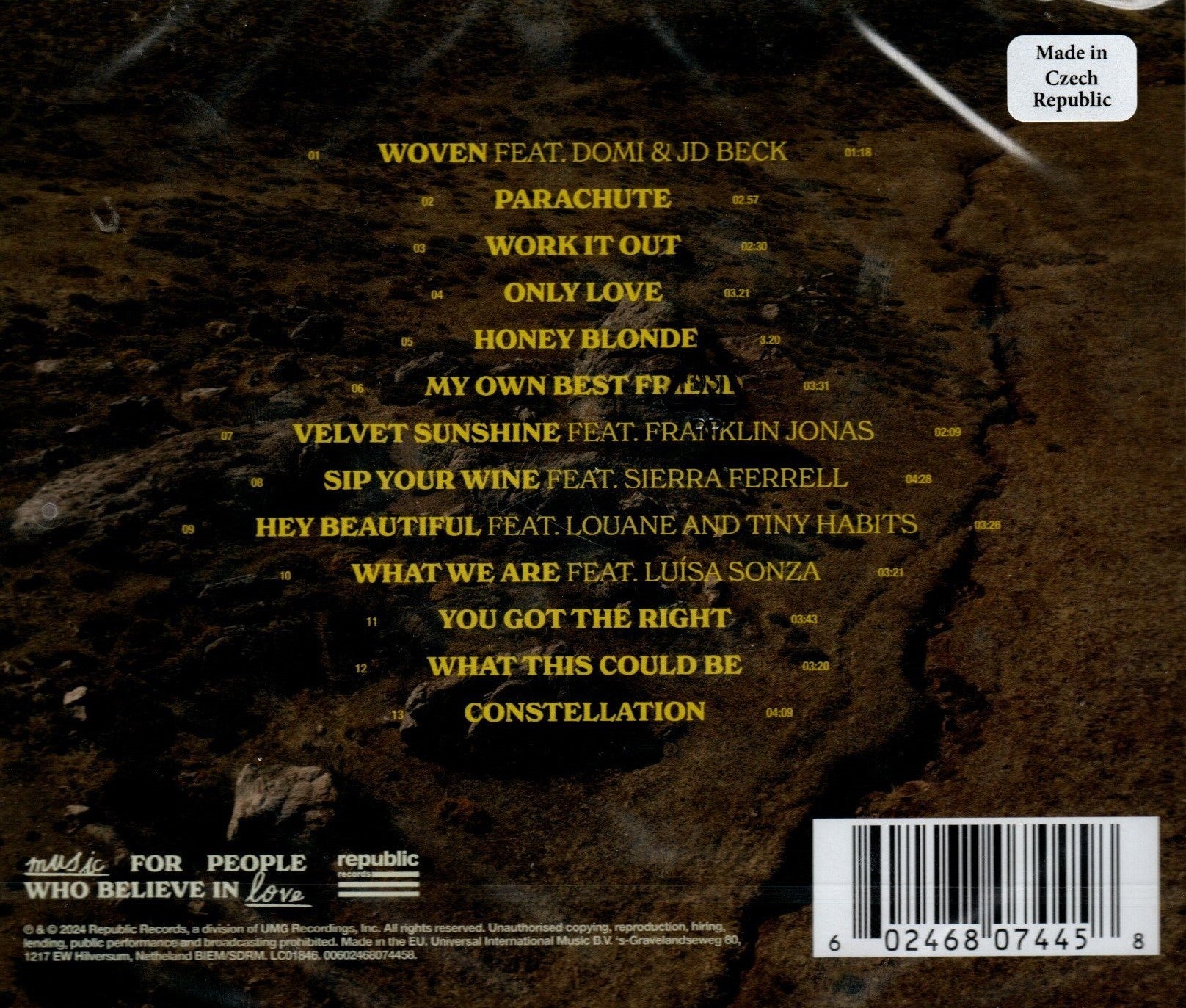 CD Joe Jonas – Music For People Who Believe In Love