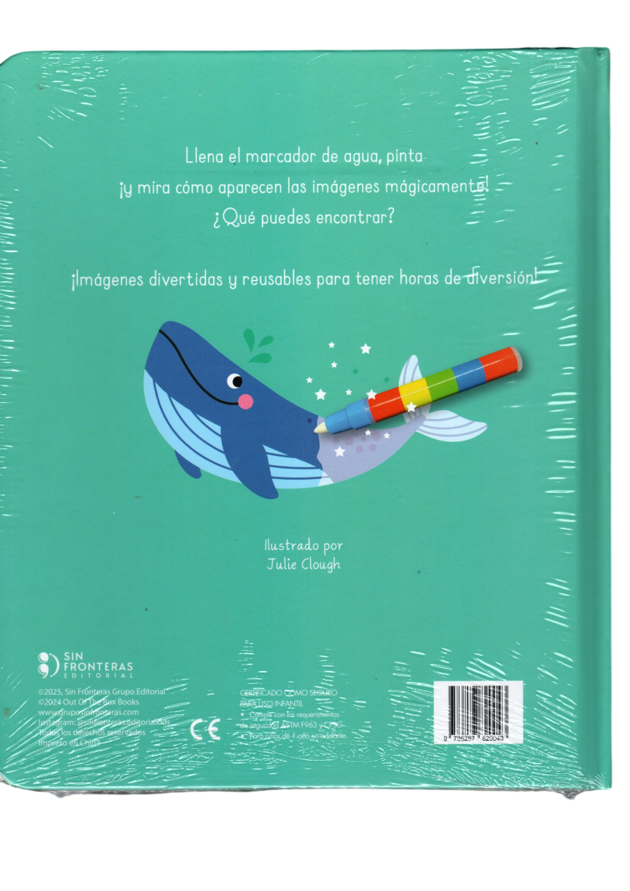 Libro Magia Colorea con Agua en el Océano