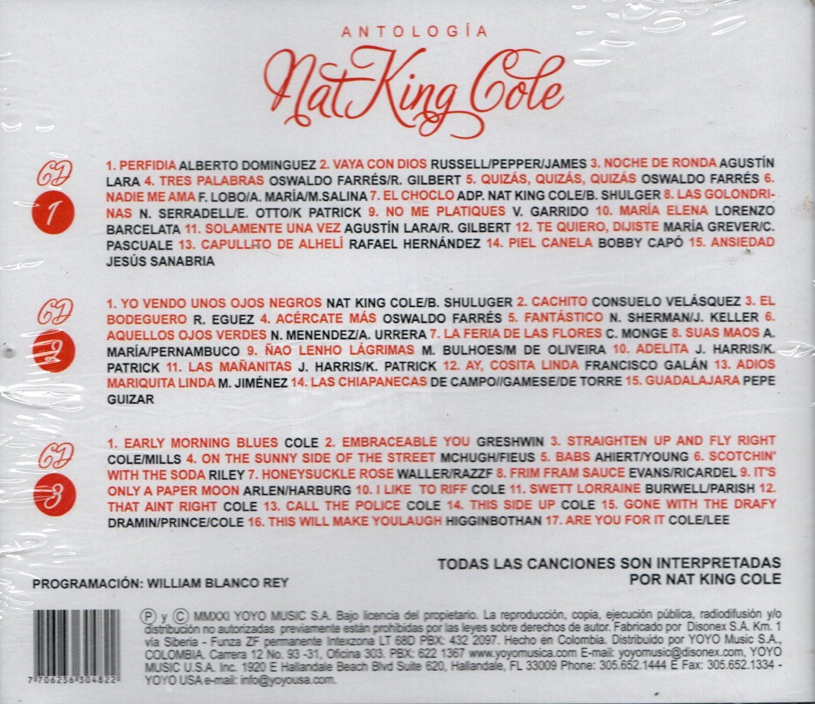 CDX3 Nat King Cole - Antología
