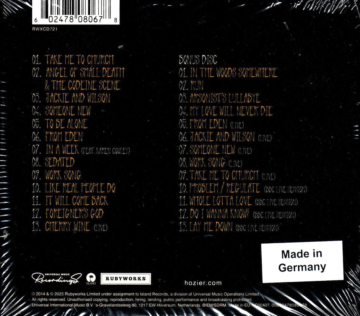 CDX2 Hozier – Hozier