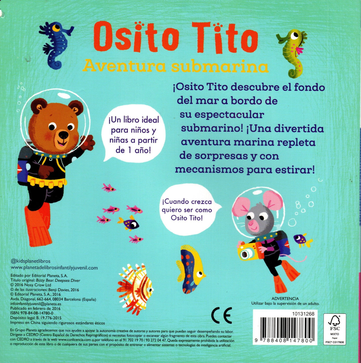 Libro Benji Davies - Aventura Submarina