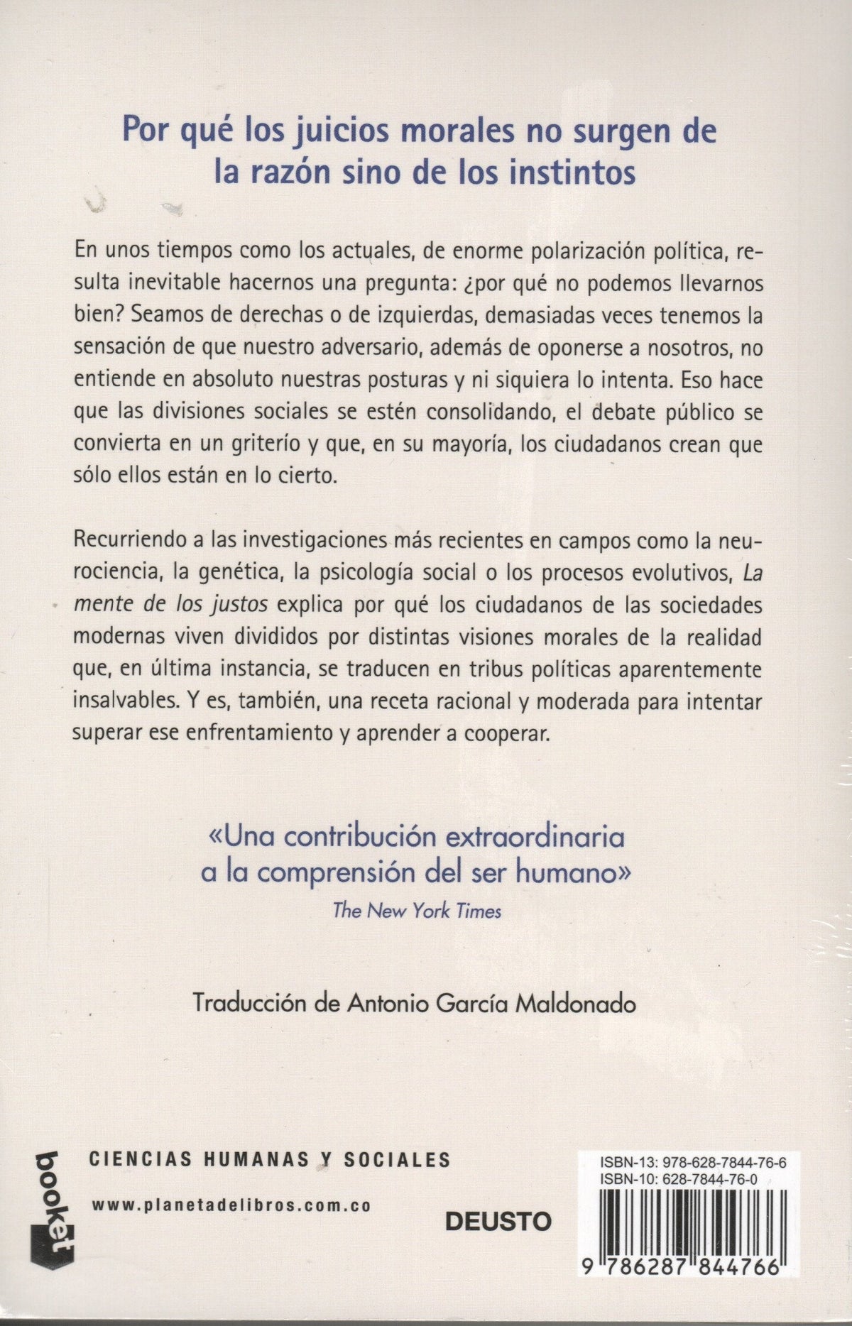 Jonathan Haidt - La Mente de los Justos