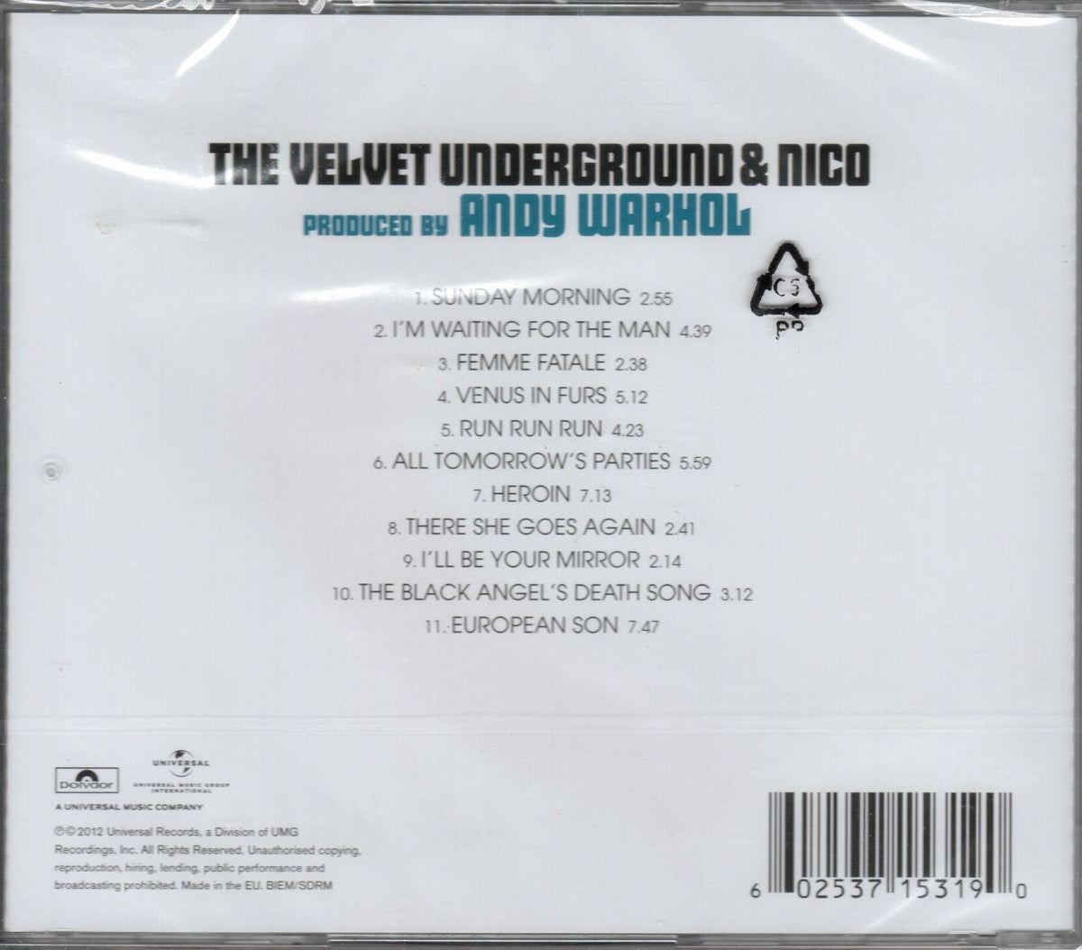 CD The Velvet Underground & Nico (3) – The Velvet Underground & Nico