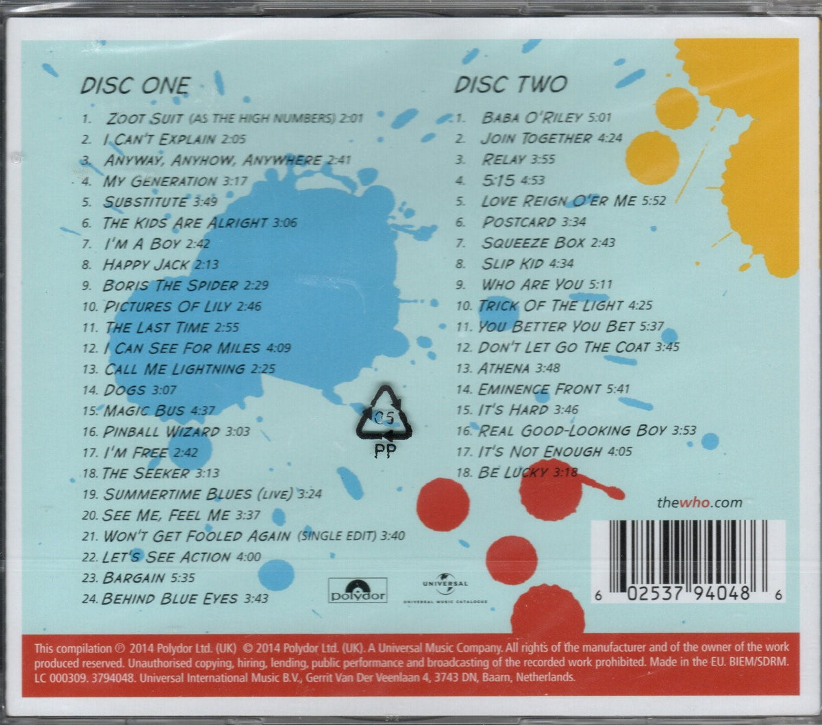 CDX2 The Who – Hits 50!