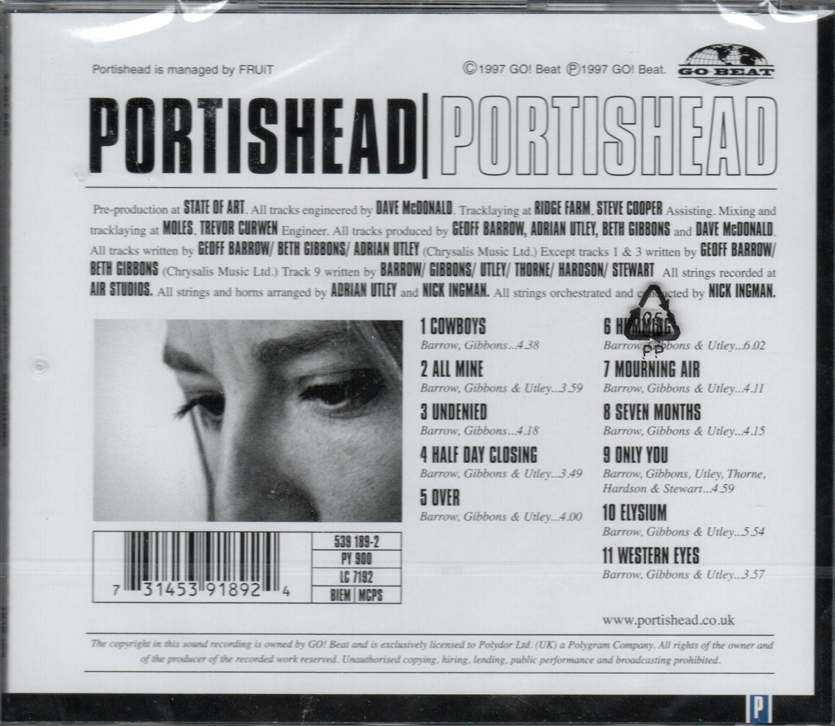 CD Portishead – Portishead