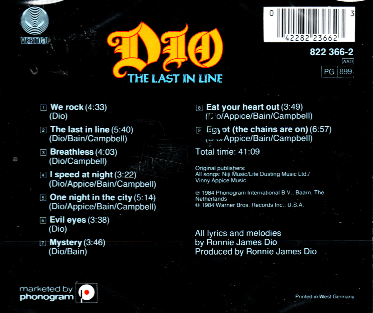 CD Dio - The Last in Line