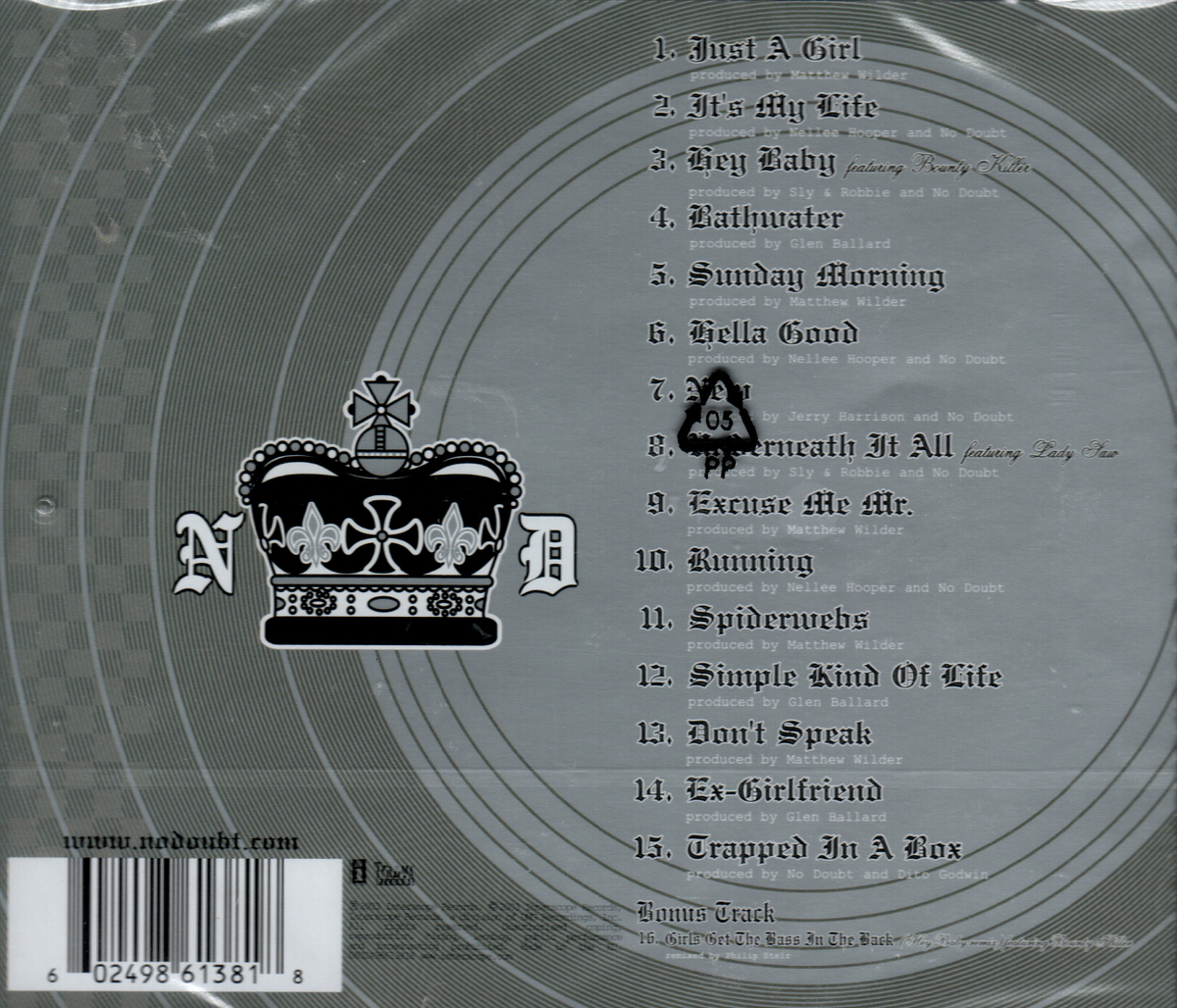 CD No Doubt – The Singles 1992 - 2003