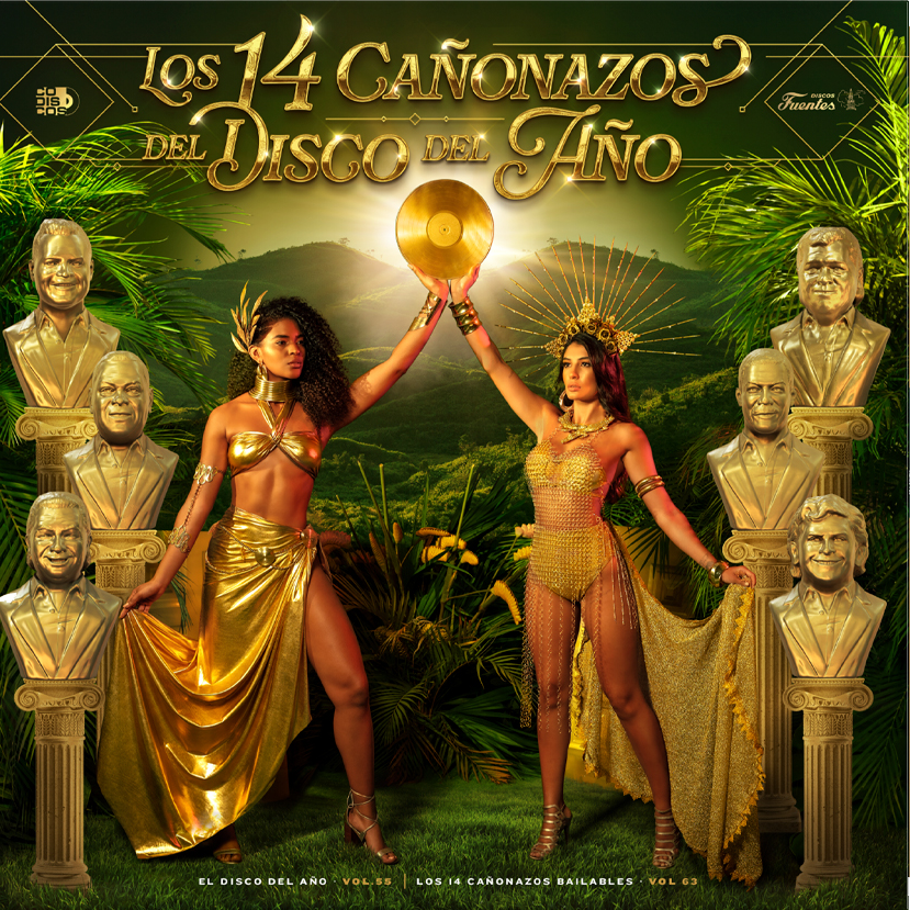 LP Los 14 Cañonazos del disco del año