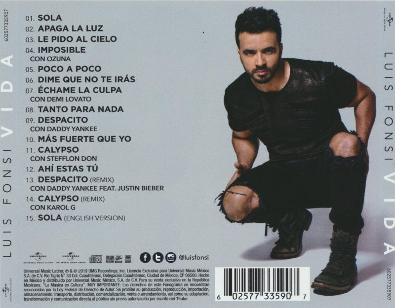 CD LUIS FONSI - VIDA