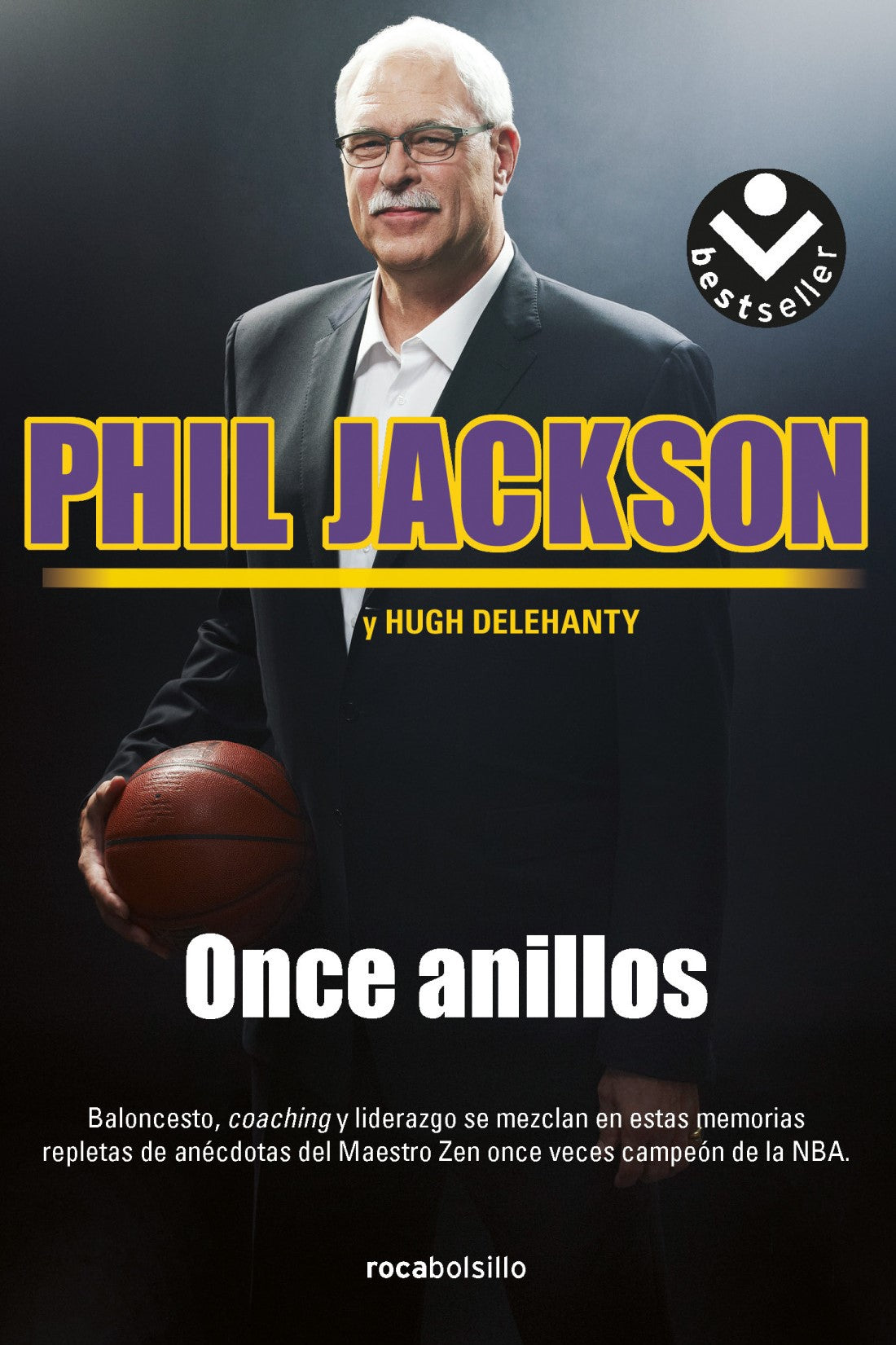 LIBRO Phil Jackson / Hugh Delehanty - Once anillos