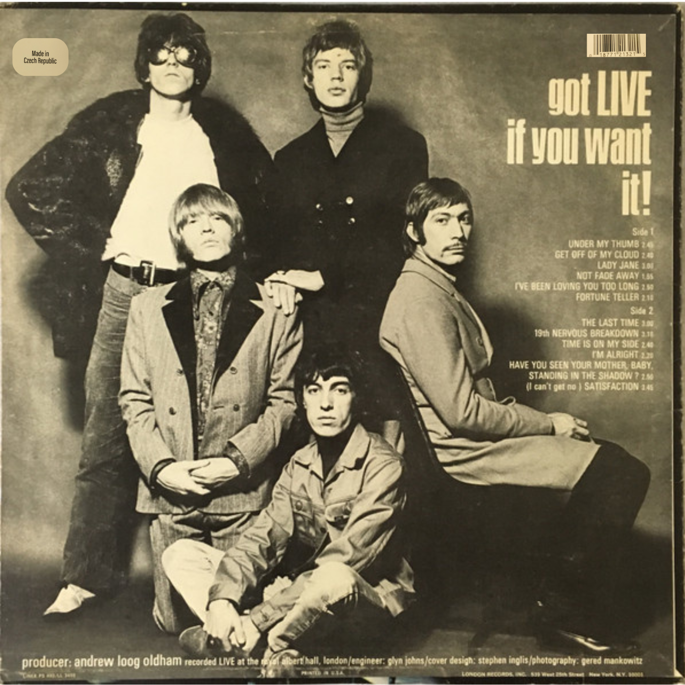 LP The Rolling Stones - Got Live If You Want It
