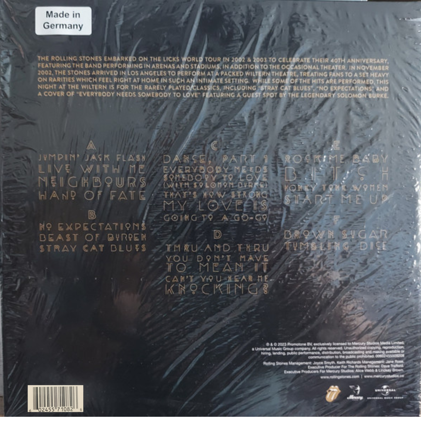 LPX2 The Rolling Stones - Live At The Wiltern