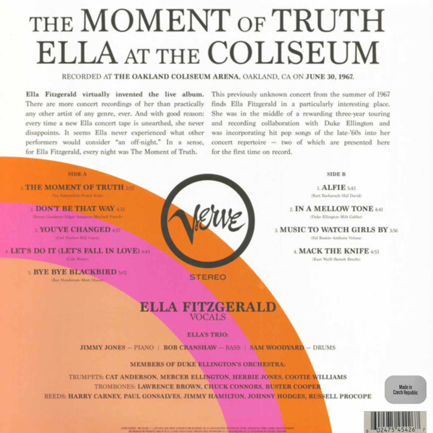 LP Ella Fitzgerald - The Moment Of Truth