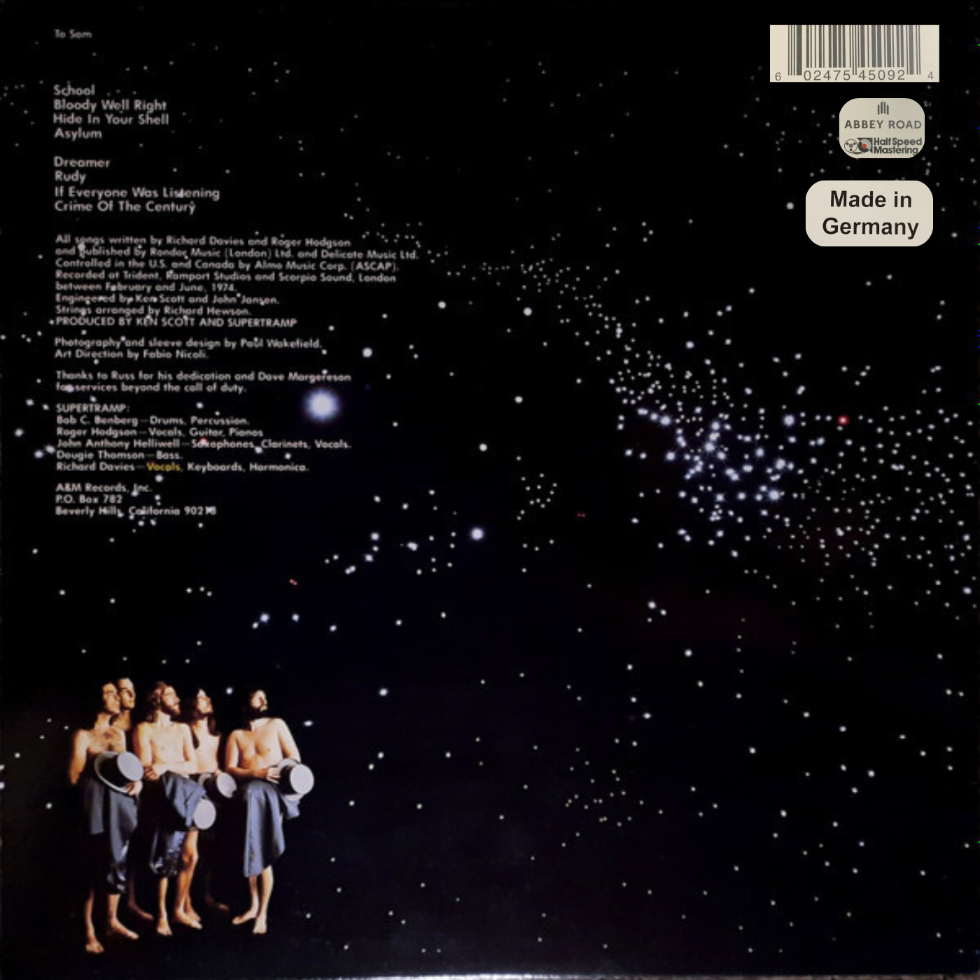 LP Supertramp - Crime Of The Century