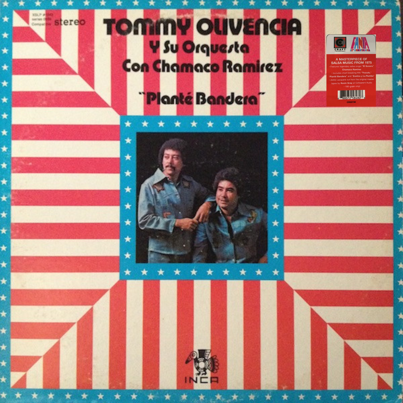 LP Tommy Olivencia Y Su Orquesta Con Chamaco Ramirez - Plante Bandera