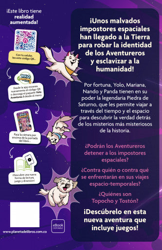 Libro Yolo Aventuras 3. Los impostores del espacio