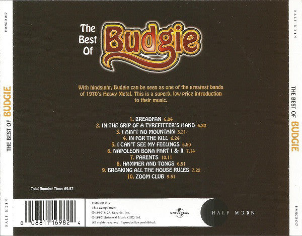 CD Budgie – The Best Of Budgie