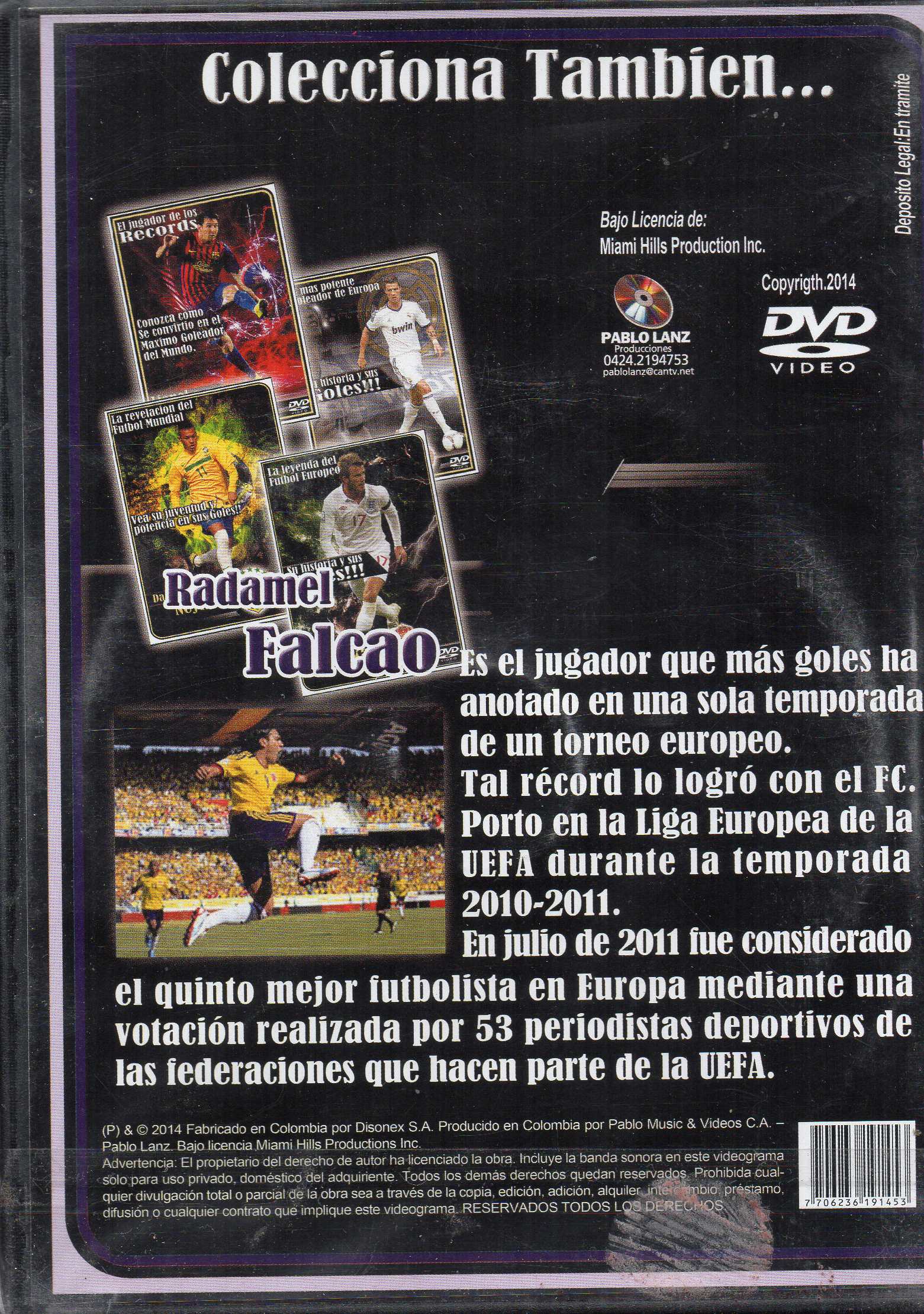 RADAMEL FALCAO LA NUEVA ESTRELLA DEL FUTBOL EUROPEO / DVD