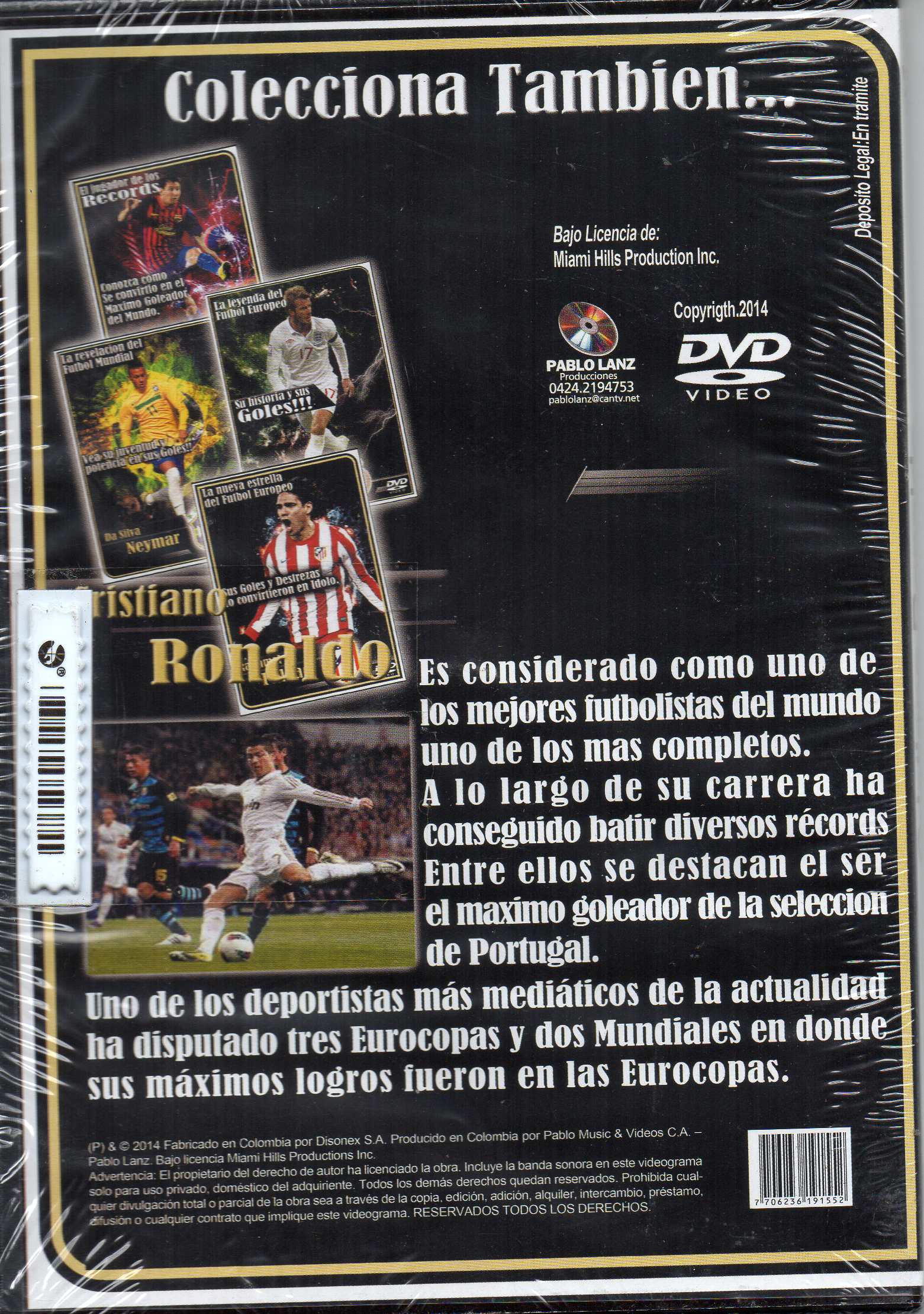 DVD Cristiano Ronaldo el más potente goleador de Europa