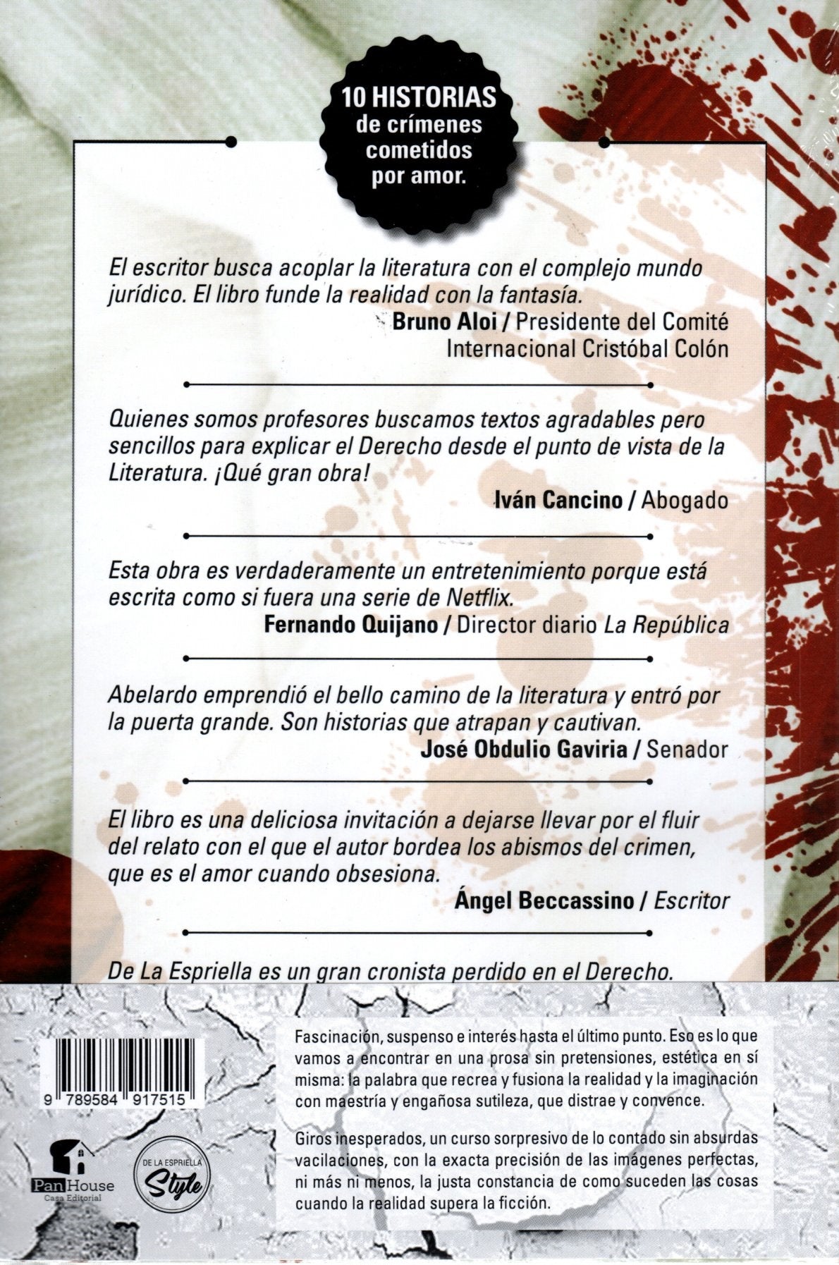 Libro Abelardo De La Espriella - Amores Criminales