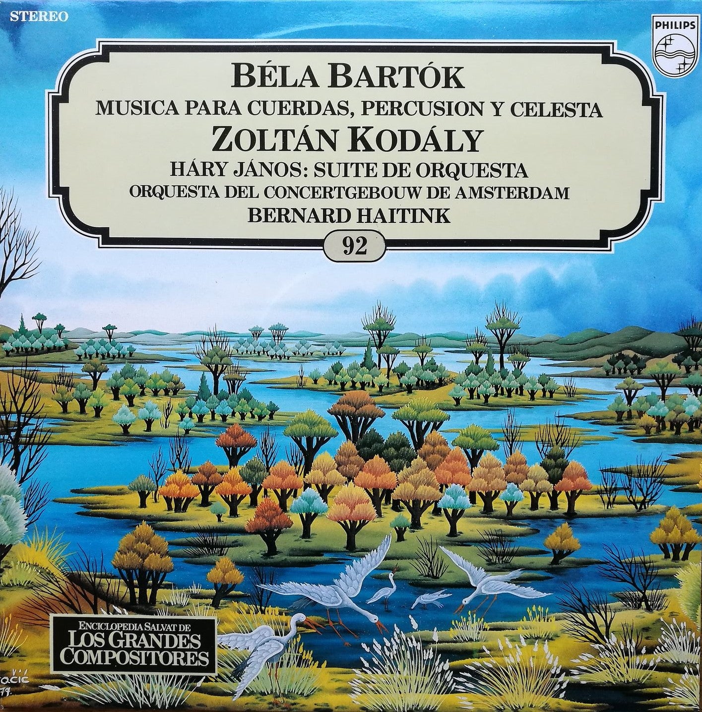 LP BÉLA BARTÓK, MÚSICA PARA CUERDAS, PERCUSIÓN Y CELESTA , GRANDES COMPOSITORES 92