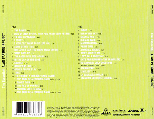 CDX2 The Alan Parsons Project – The Essential Alan Parsons Project
