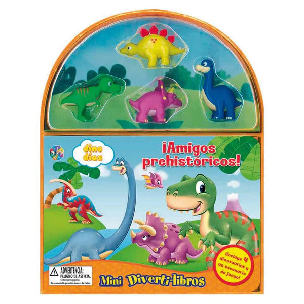 Libro Mini Diverti Libros - Amigos Prehistoricos