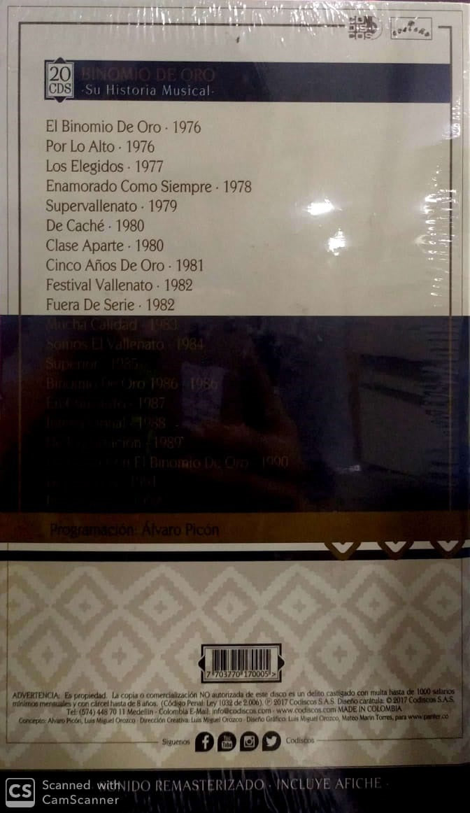 CDX20 Historia Musical De Rafael Orozco - 25 años