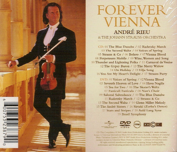CD + DVD André Rieu And The Johann Strauss Orchestra – Forever Vienna