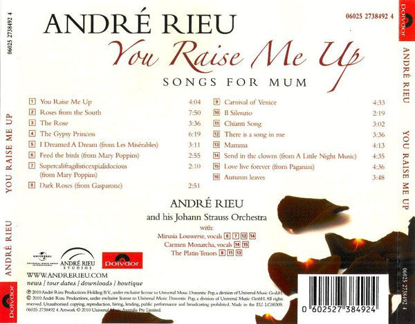CD André Rieu – You Raise Me Up