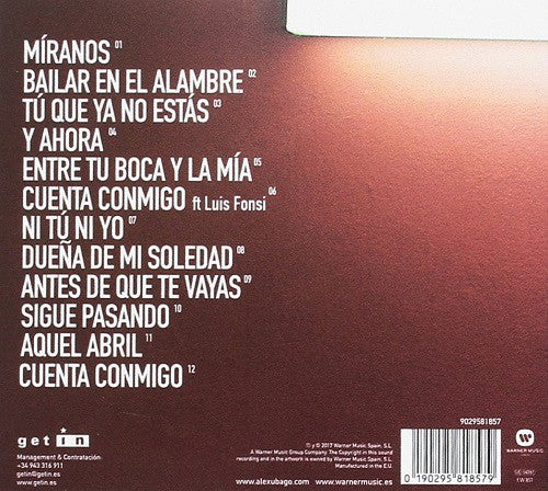 CD Alex Ubago – Canciones Impuntuales