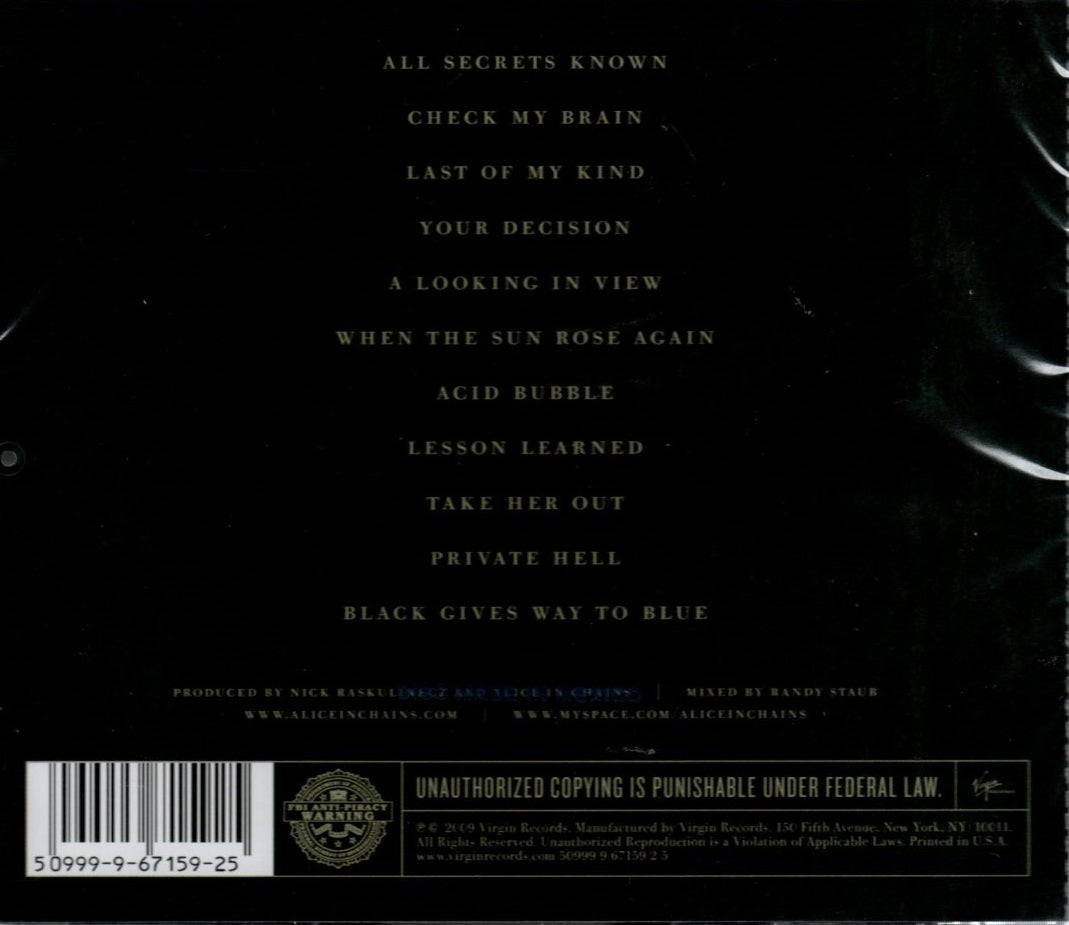 CD Alice In Chains – Black Gives Way To Blue