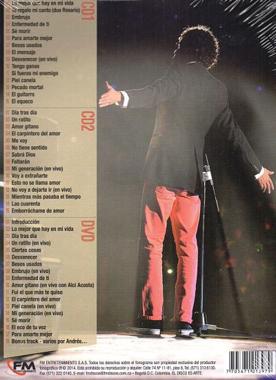 CDX2 + DVD Andrés Cepeda - Basado En Una Historia Real