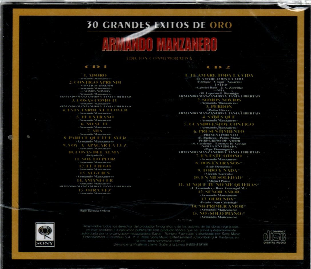 CDX2 Armando Manzanero - 30 Grandes Éxitos De Oro