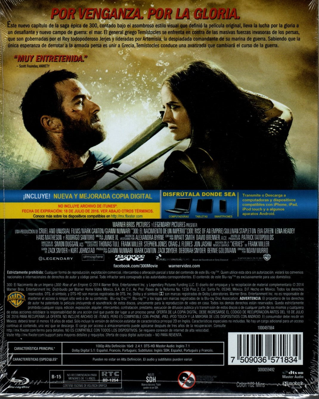 BLU-RAY 300 El Nacimiento De Un Imperio