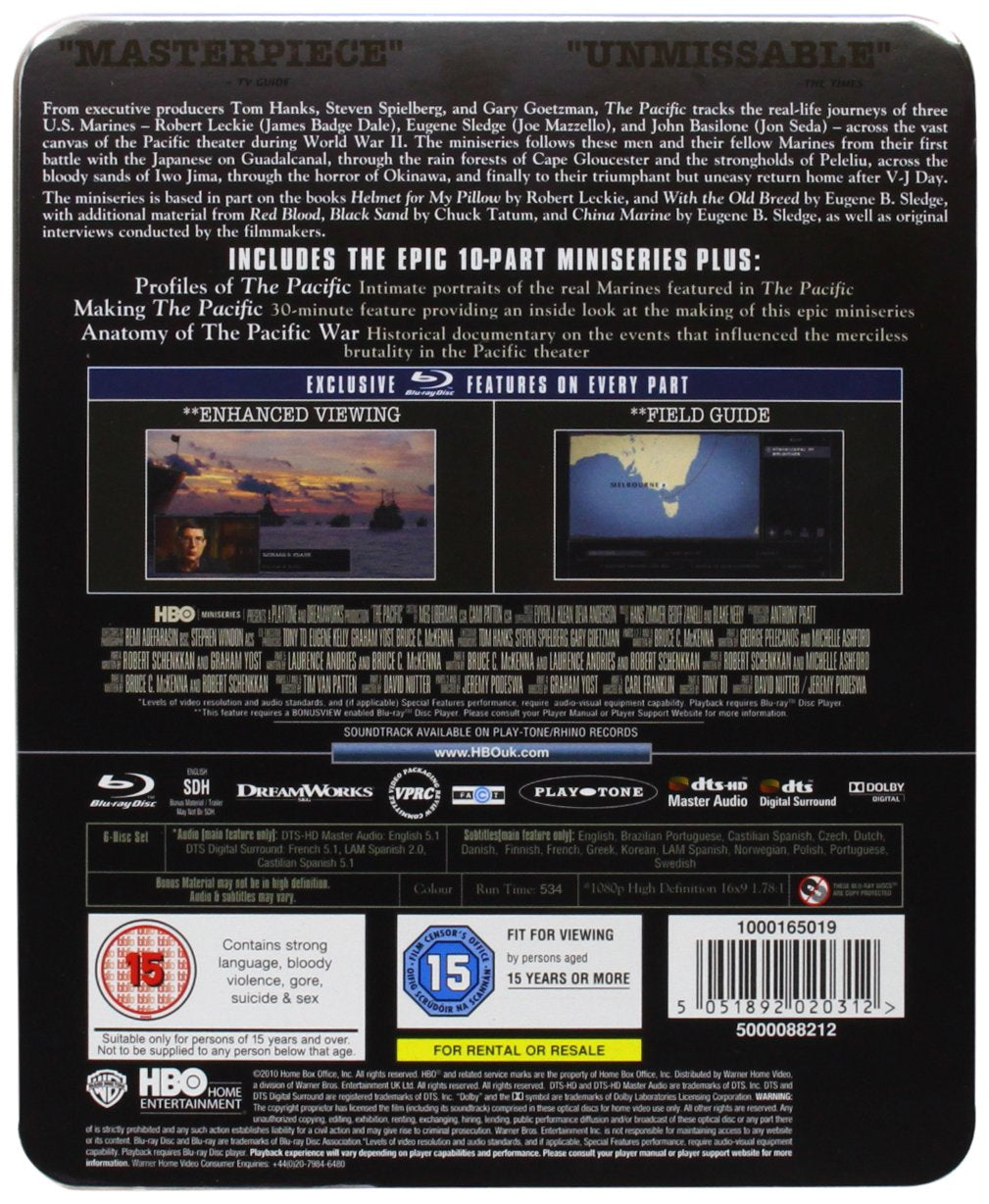 Blu-Ray x 6 - The Pacific