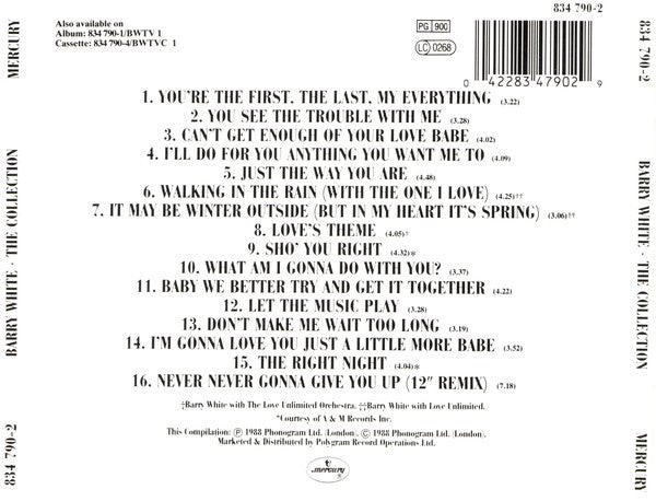 CD Barry White – The Collection