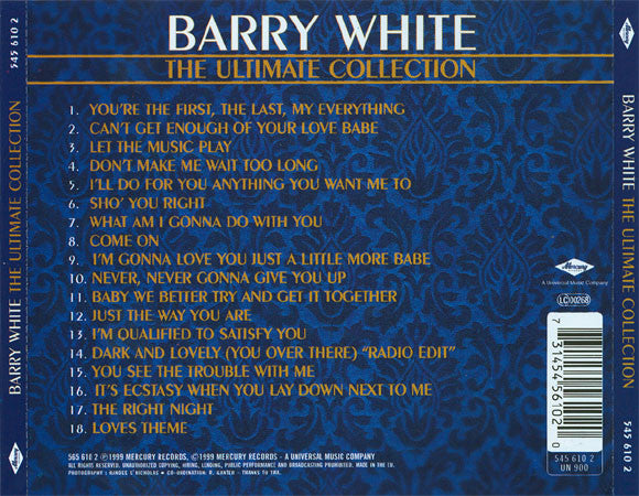 CD Barry White – The Ultimate Collection