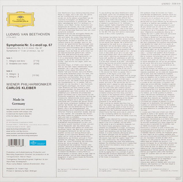 Beethoven - Wiener Philharmoniker, Carlos Kleiber – Symphonie Nr. 5