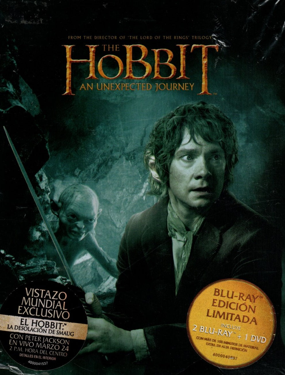 Blu-Ray + DVD El Hobbit - An unexpected journey