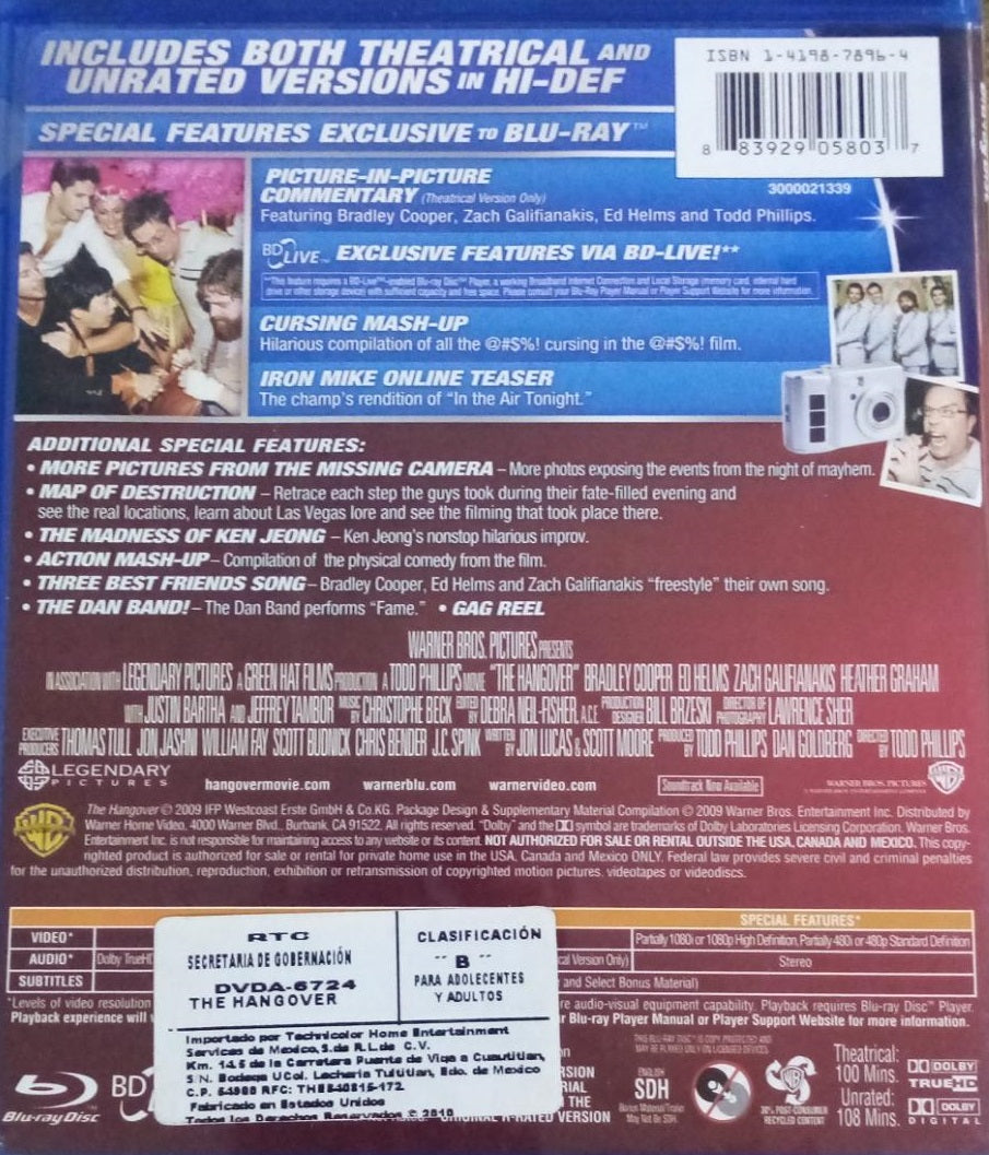 Blu-Ray ¿Qué pasó ayer? - Hangover