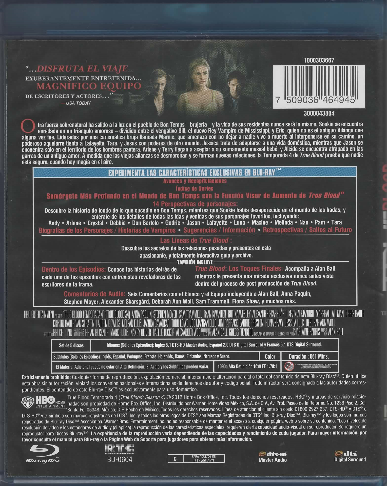 Blu-Ray True Blood - Temporada 4