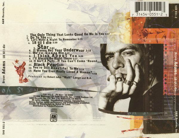 CD Bryan Adams – 18 Til I Die