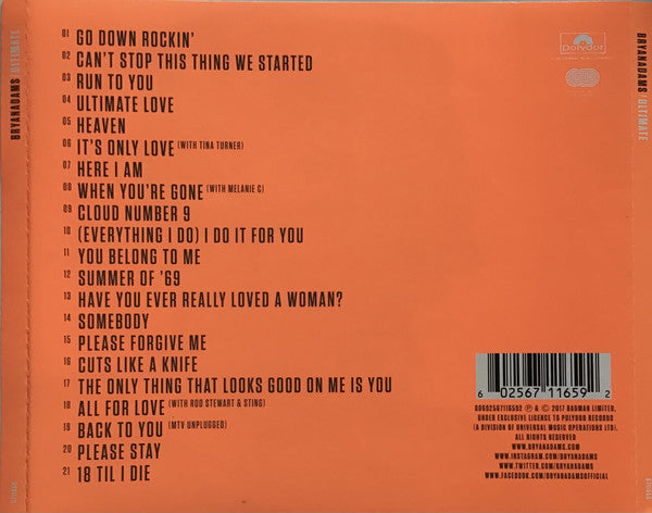 CD Bryan Adams – Ultimate