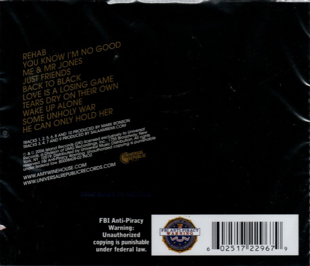 CD Amy Winehouse – Back To Black
