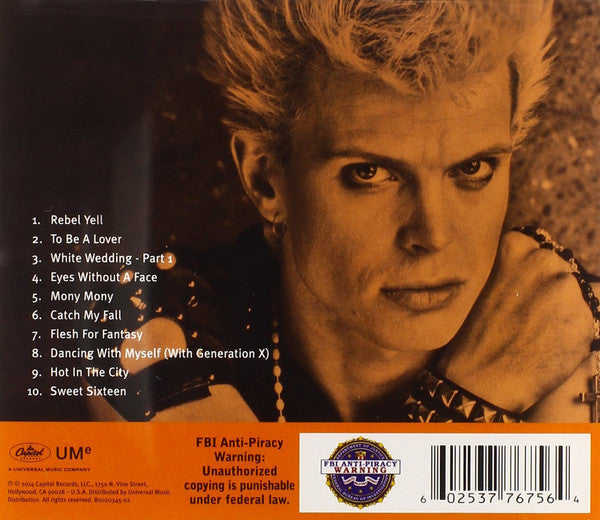 CD Billy Idol – 10 Great Songs