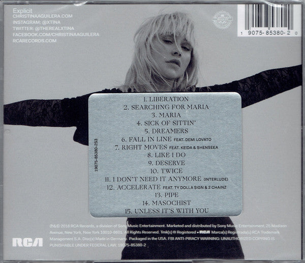 CD Christina Aguilera – Liberation