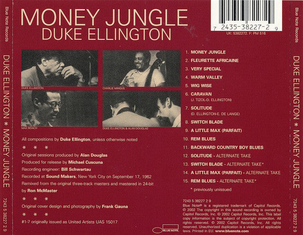 CD Duke Ellington • Charlie Mingus • Max Roach – Money Jungle