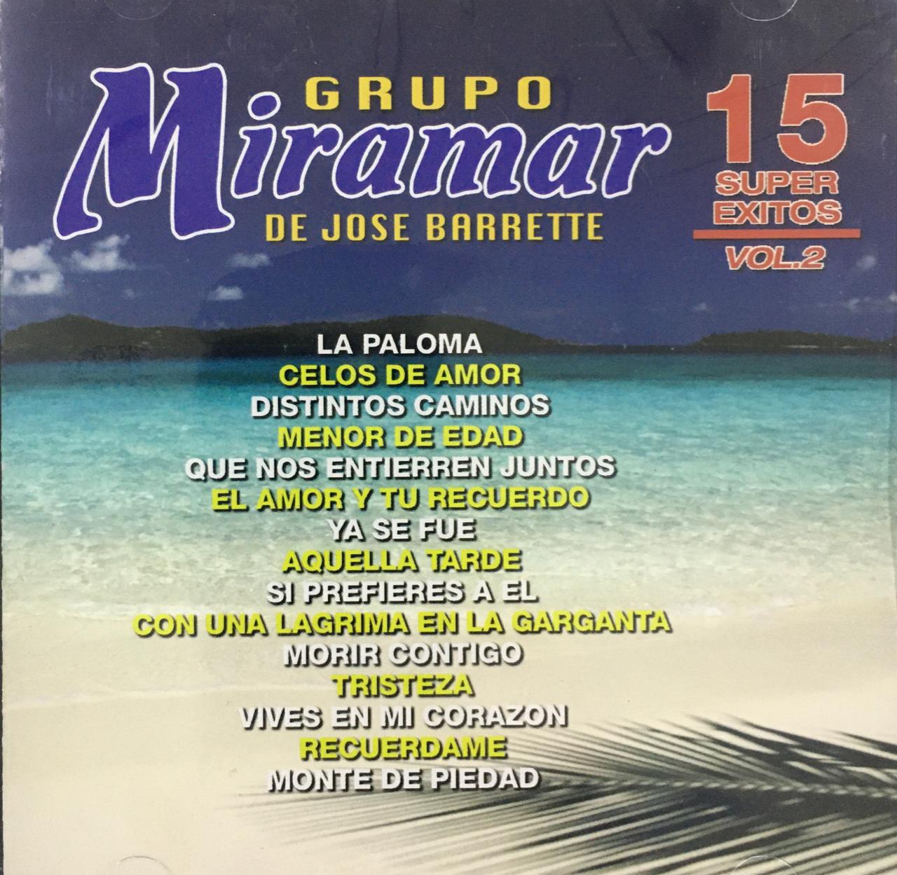 CD Grupo Miramar Jose Barrette - 15 Éxitos
